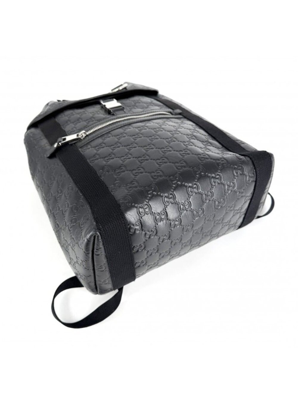 Gucci Backpack Guccissima Black Silver - Picture 3 of 11